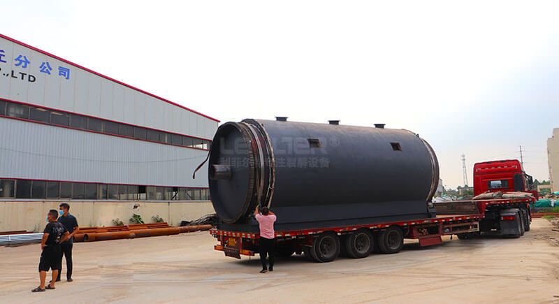 河北石家莊10萬噸輪胎煉油項目訂購設備發車06 河北石家莊10萬噸輪胎煉油項目訂購設備發車06