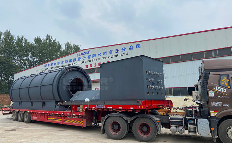 連續式煉油設備裝車實拍 連續式煉油設備裝車實拍